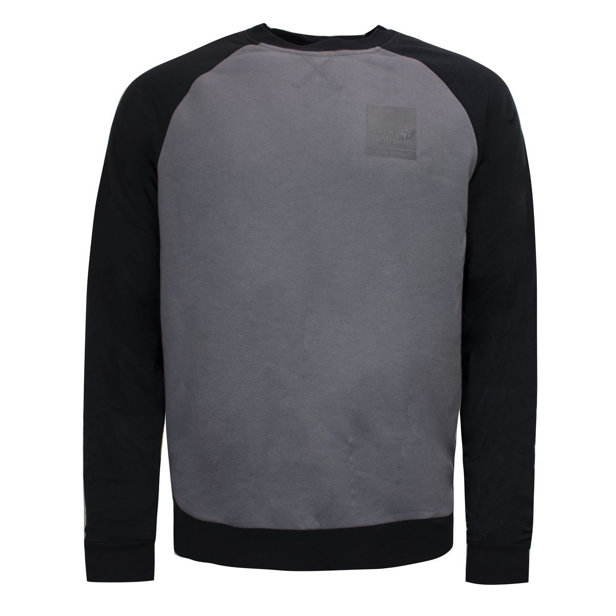 Zweifarbiger Raglanärmel-Pullover