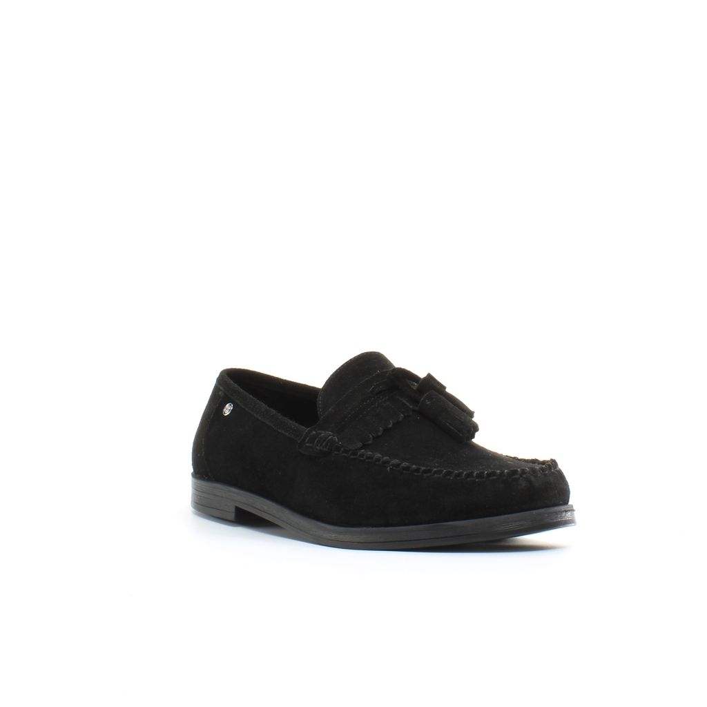 Klassische Suede-Loafer mit Quasten