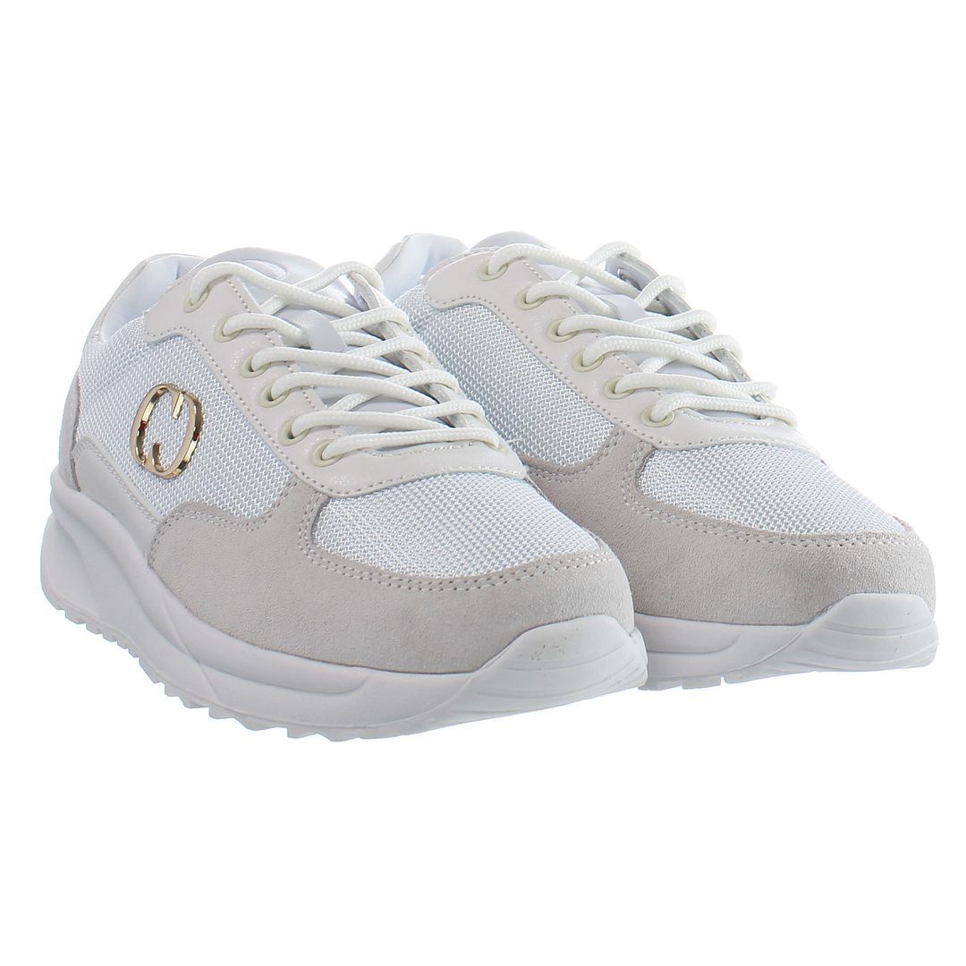 Sneaker mit Mesh- und Wildleder-Einsätzen