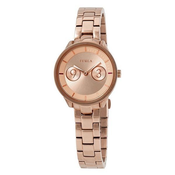 Elegante Roségold Quarz Uhr