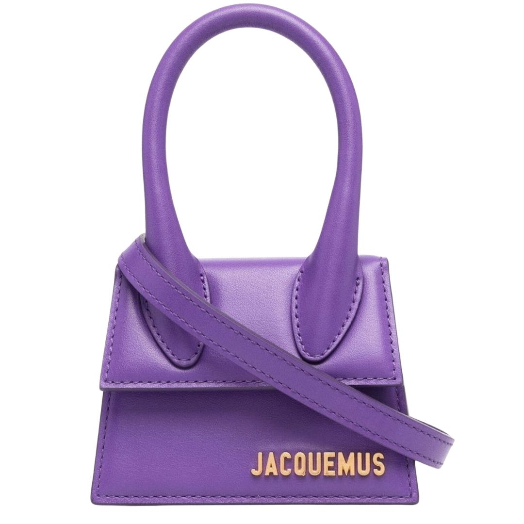 Mini-Tasche aus Leder mit Griff