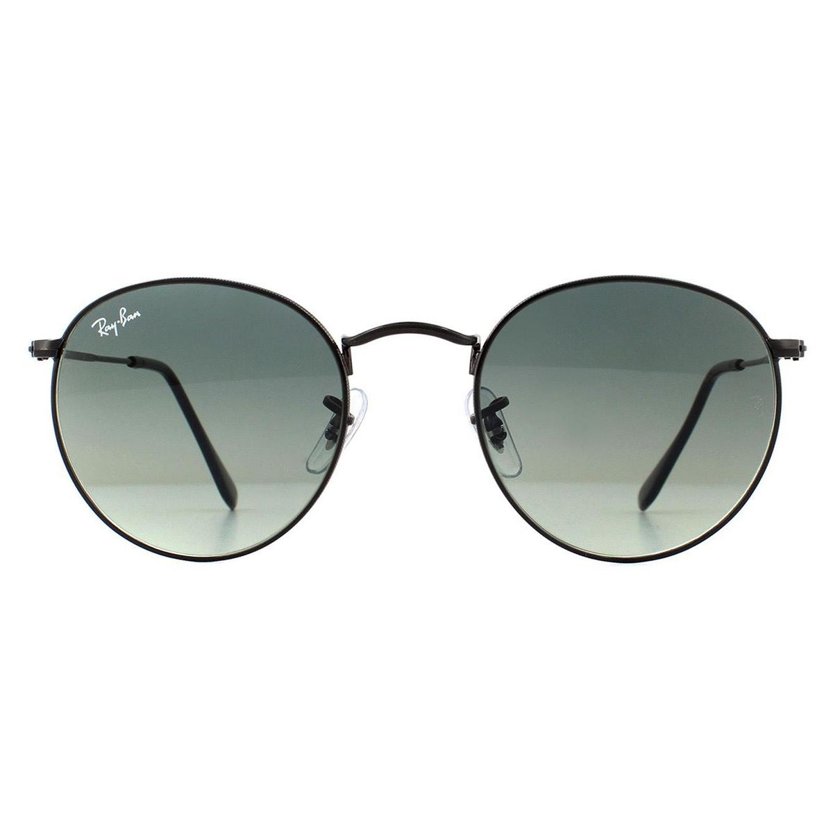 Runde Sonnenbrille mit flachen Gläsern