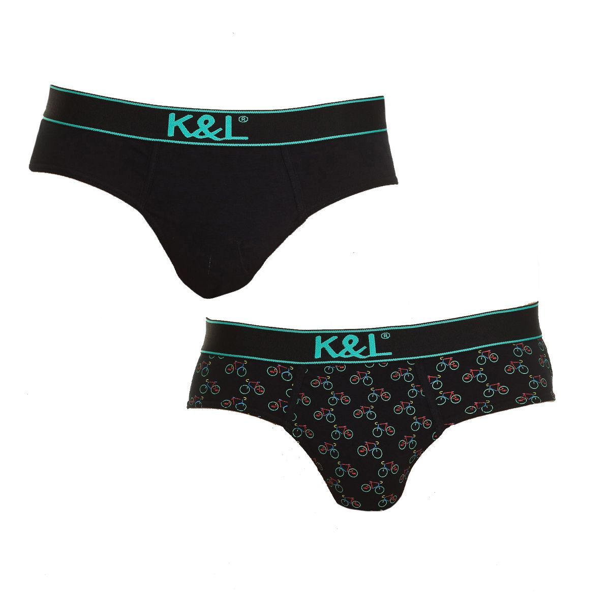 Atmungsaktive Herrenslips aus Baumwolle, 2er-Pack