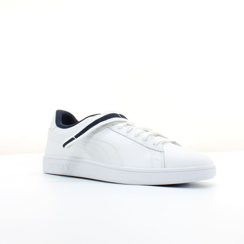 Leder-Sneaker mit Kontrast-Riemen