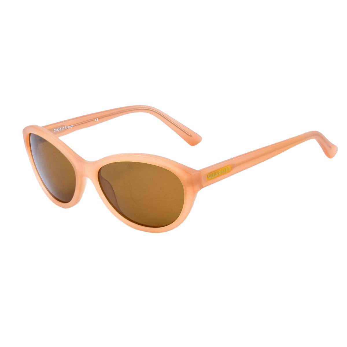 Retro Pfirsichfarbene Ovale Sonnenbrille