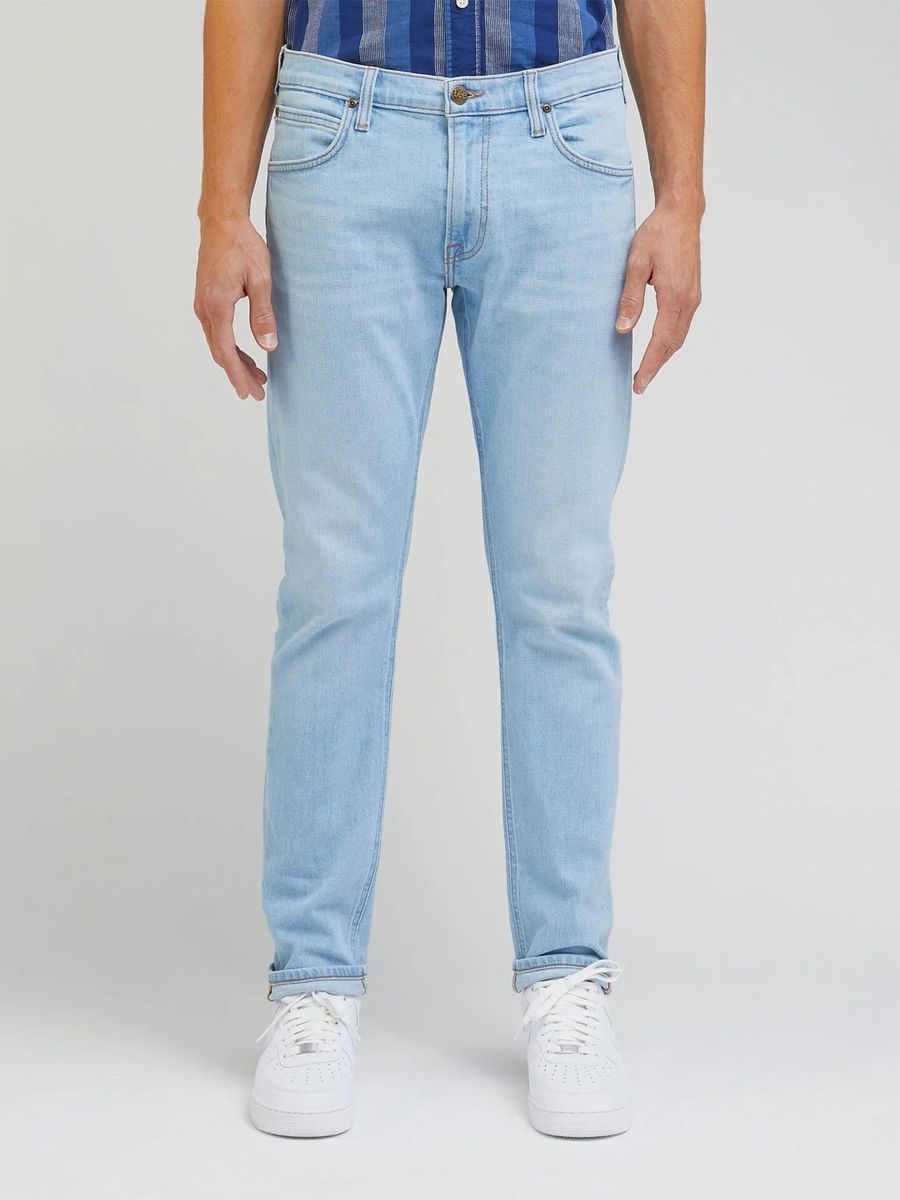 Slim Fit Jeans in heller Waschung