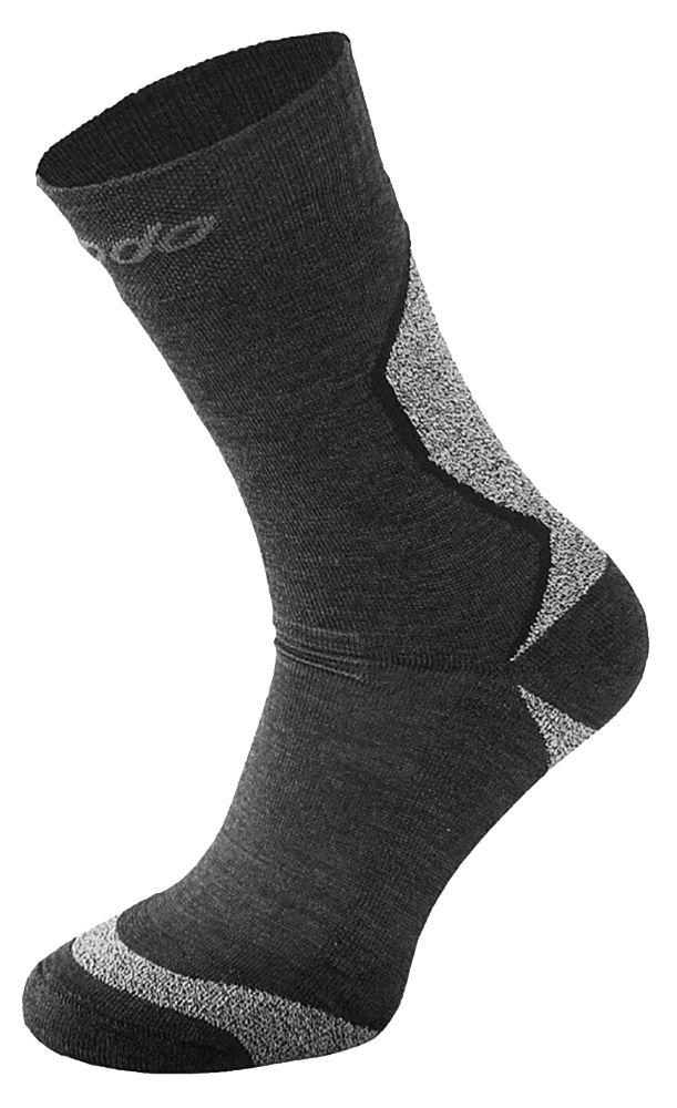 COMODO - Chaussettes Chaudes Laine Merinos 1 Paire Hiver Homme Femme - Gris