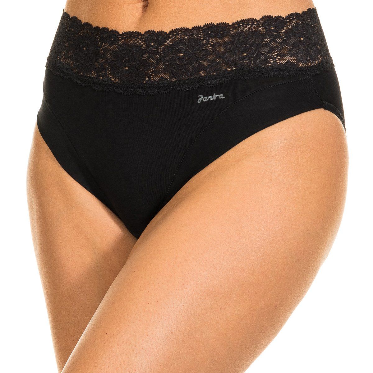 Bequeme Unterhose mit Spitzentaille