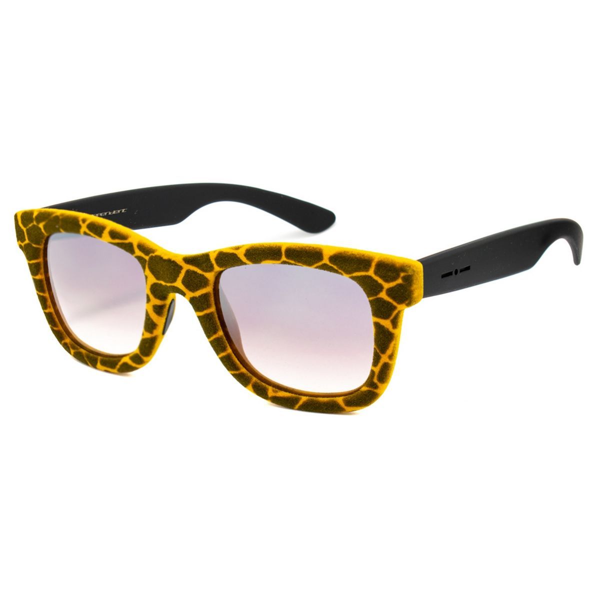 Sonnenbrille mit quadratischem Giraffenmuster
