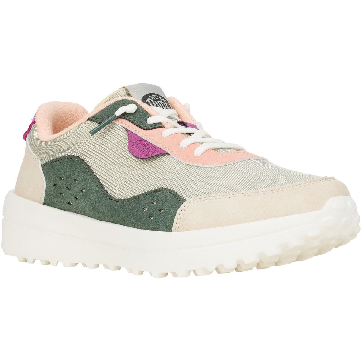 HEYDUDE Hayden Colorblock Polyester Damen Dusty Olive/Multi Turnschuhe
