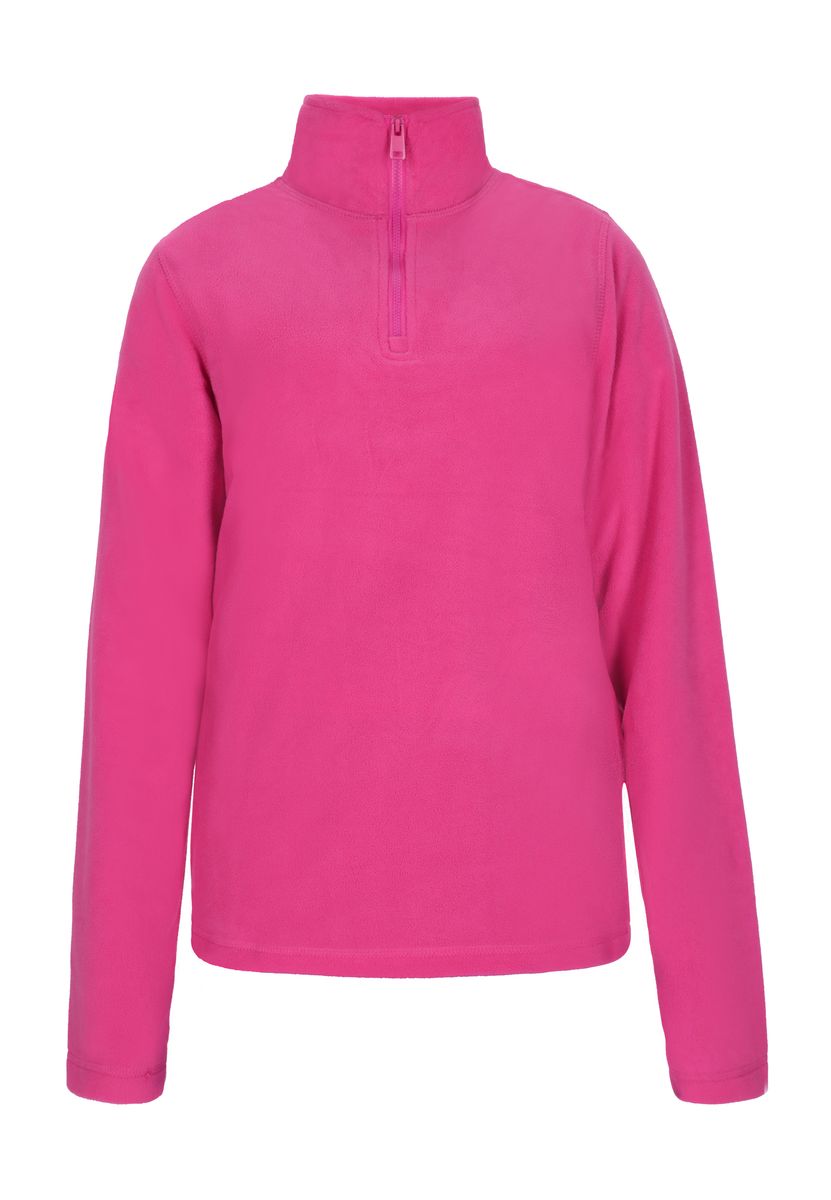 Bequemer Fleecepullover mit Reißverschlusskragen