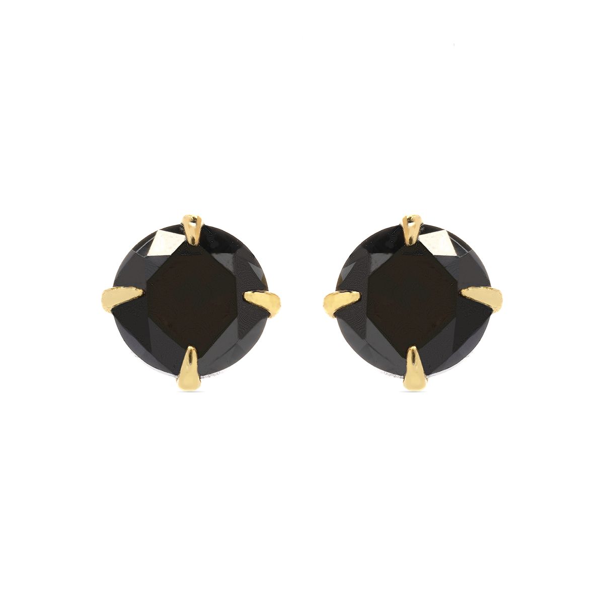 Onyx-Zirkonia-Ohrstecker