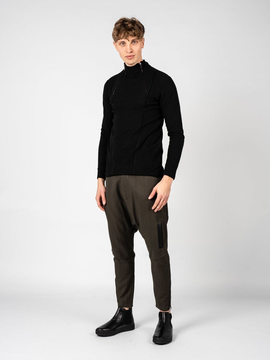 Herren Pullover mit Reißverschlussdetail