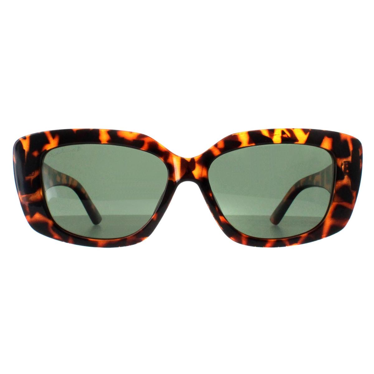 Rechteckige Retro-Sonnenbrille mit Schildpattmuster