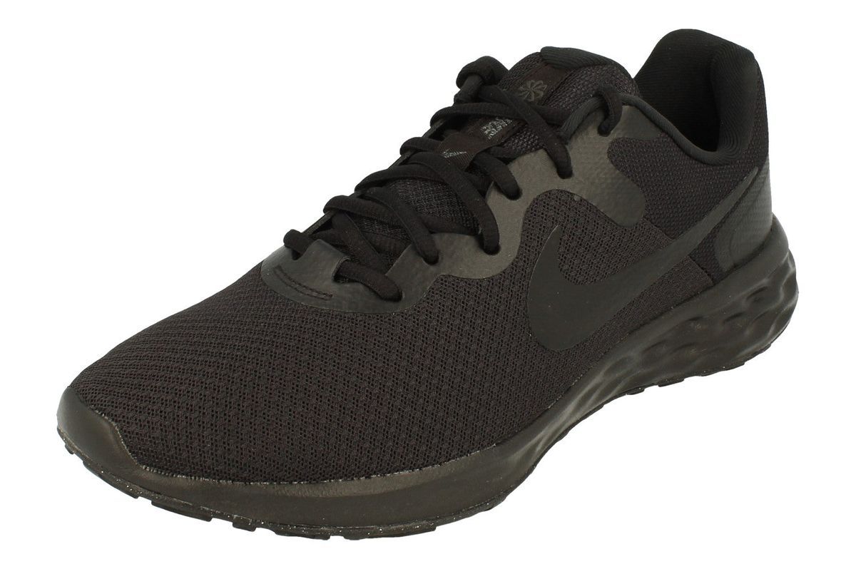 Herren Laufschuh Schwarz, einfarbig