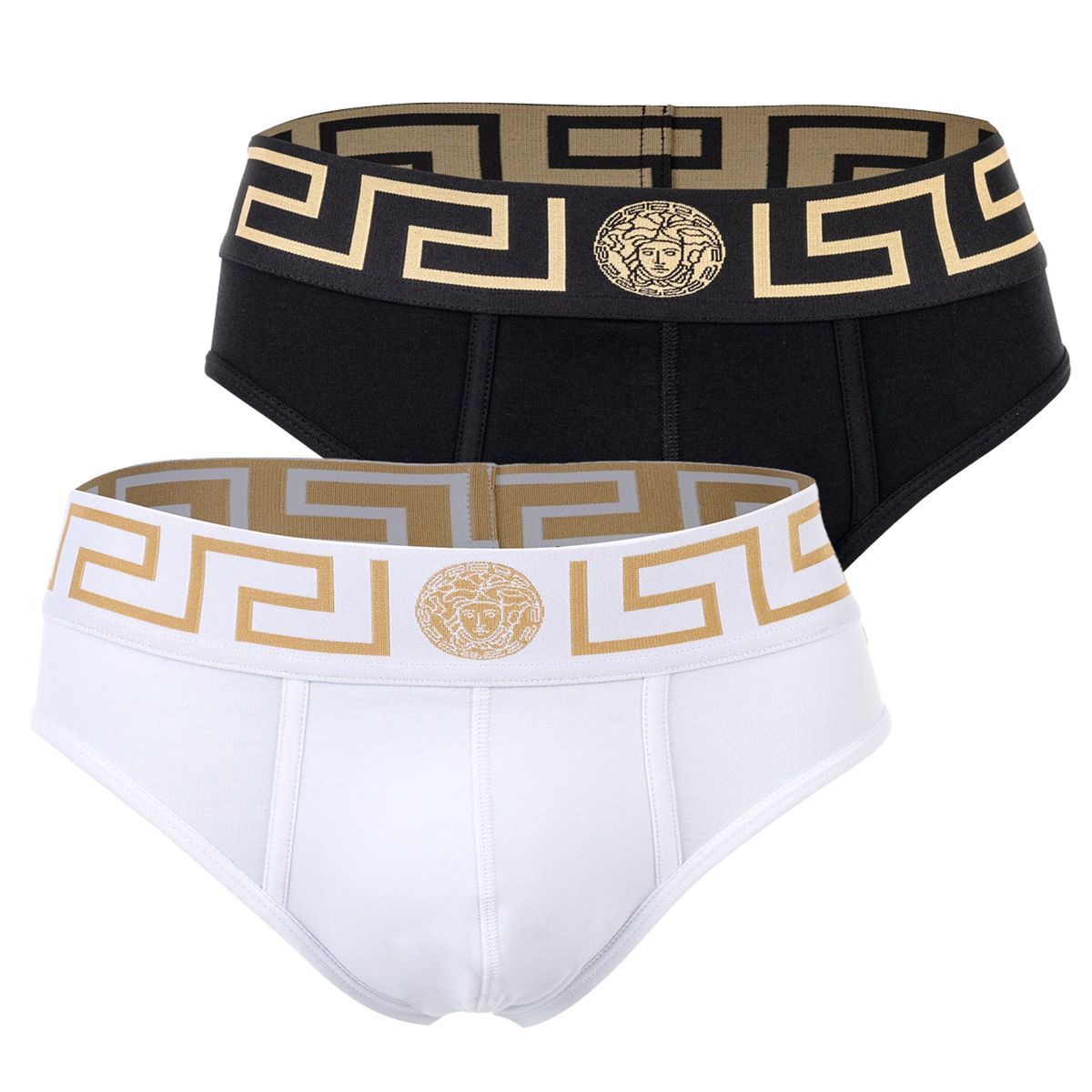 Elegante Slips mit Medusa-Logo