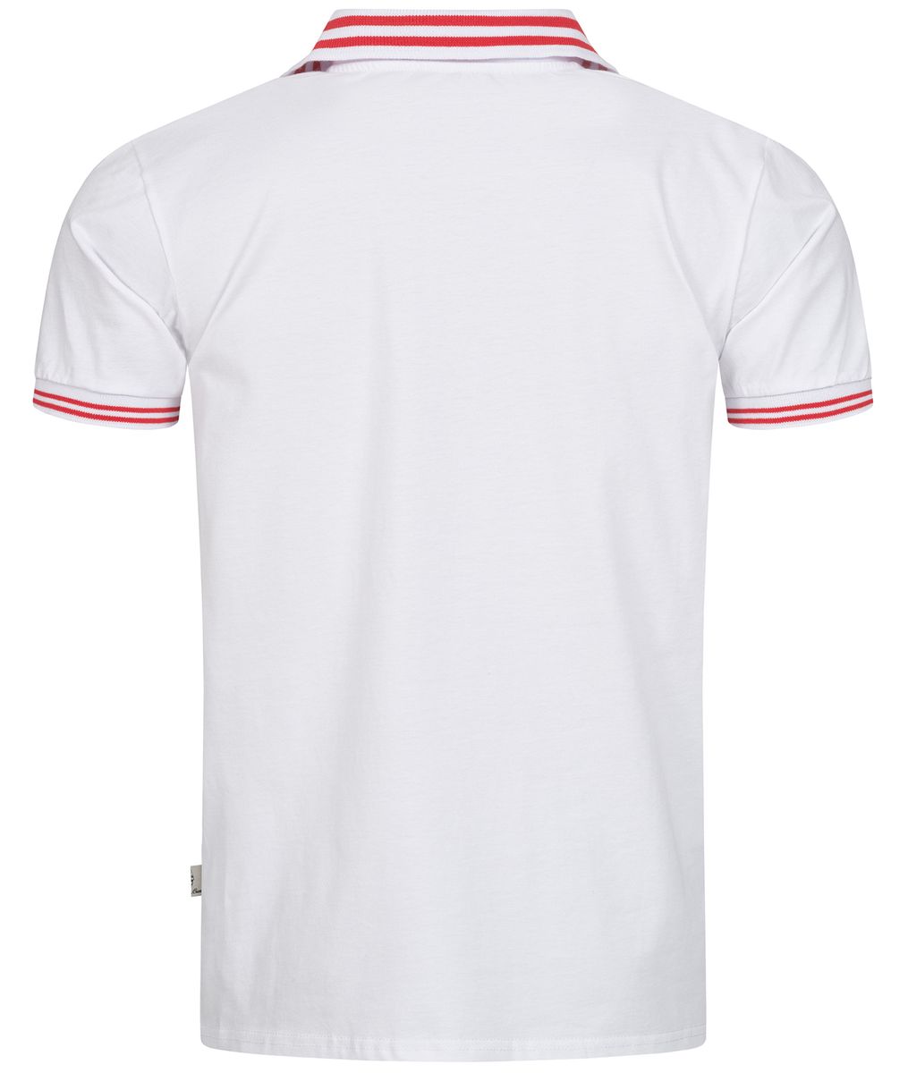 Sportliches Piqué-Poloshirt mit Kontrastbesatz