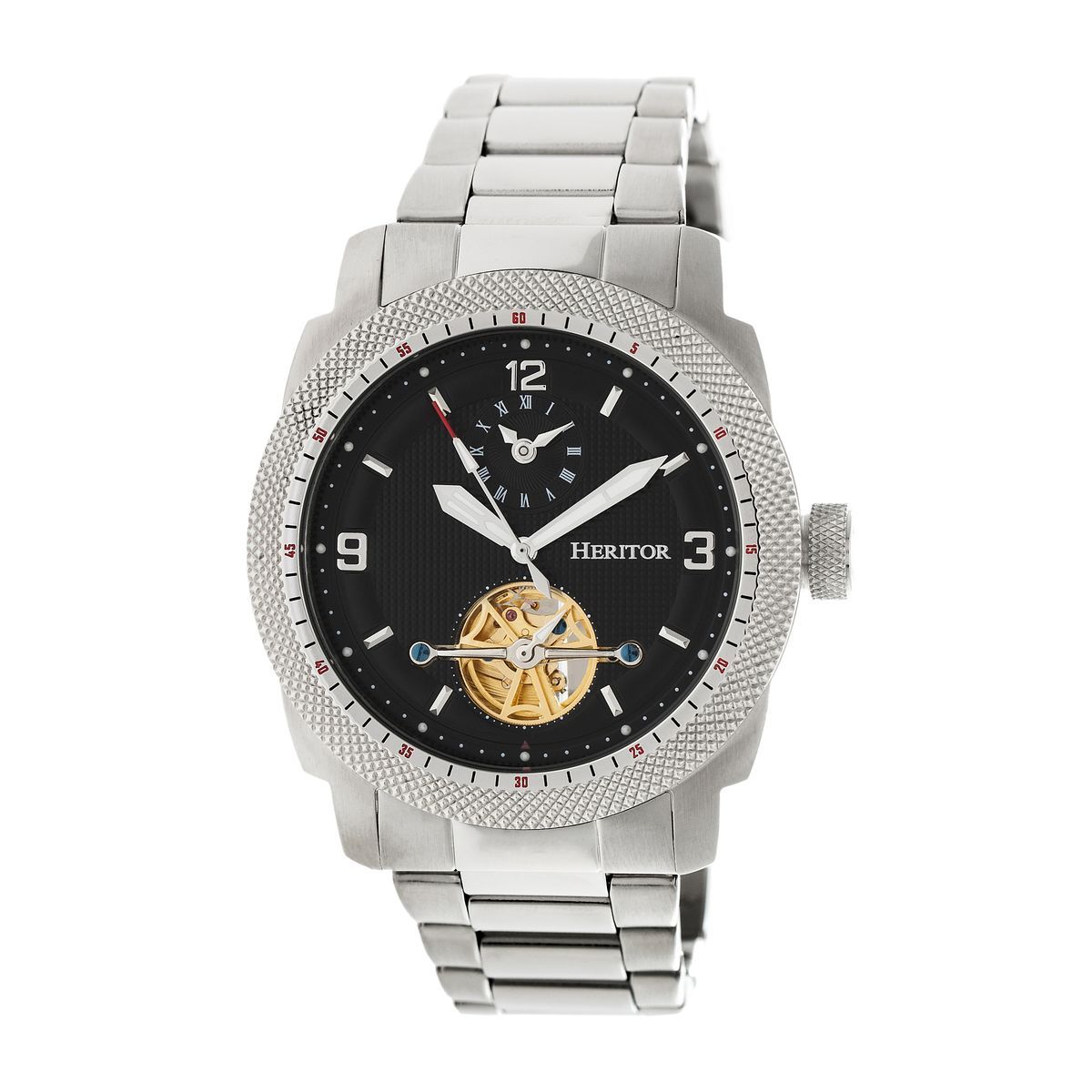 Herren Automatische Semi-Skeleton Armbanduhr