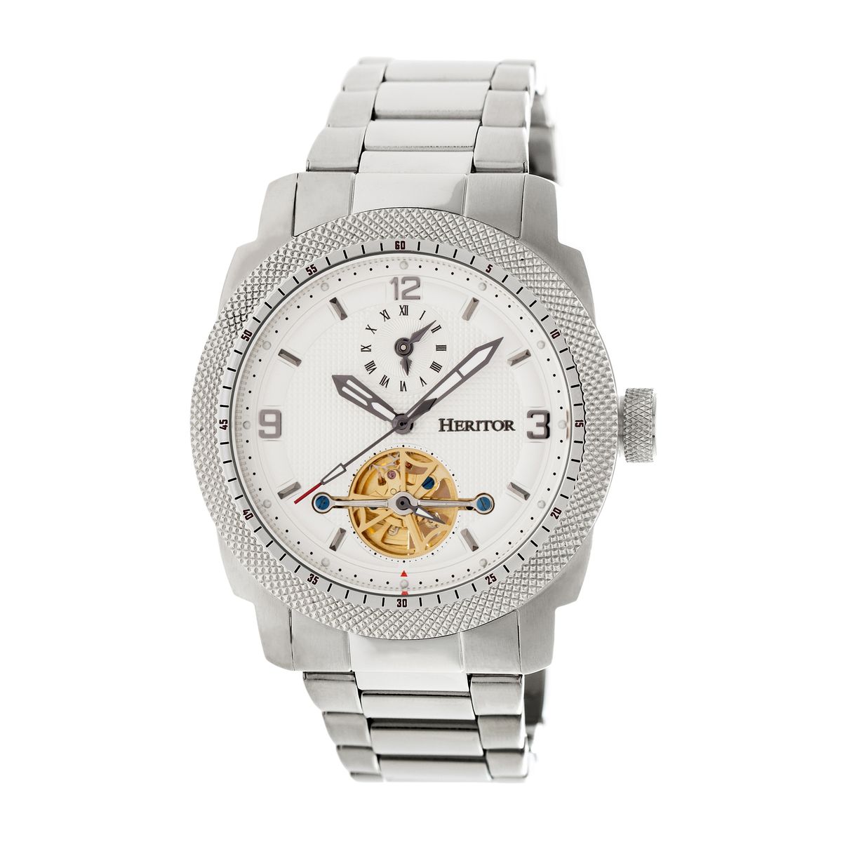 Herren Automatische Semi-Skeleton Armbanduhr