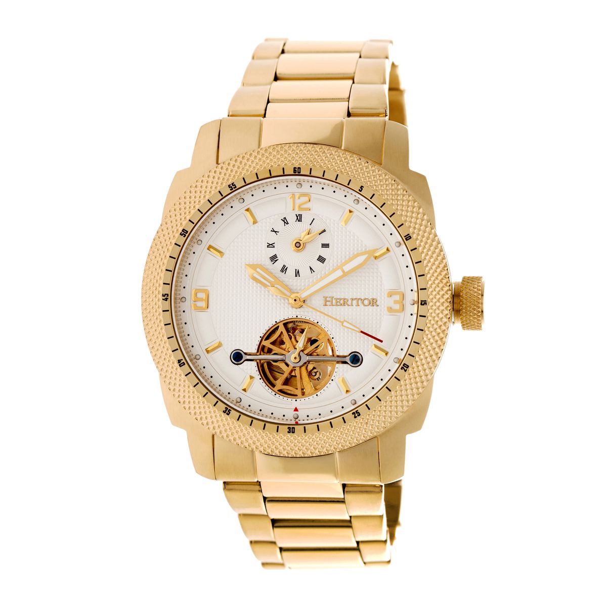 Herren Automatische Semi-Skeleton Armbanduhr