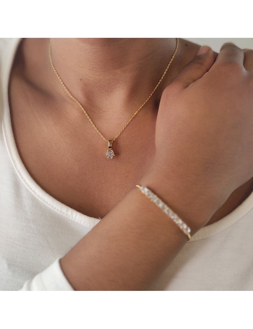 Elegantes Kristall-Schmuckset