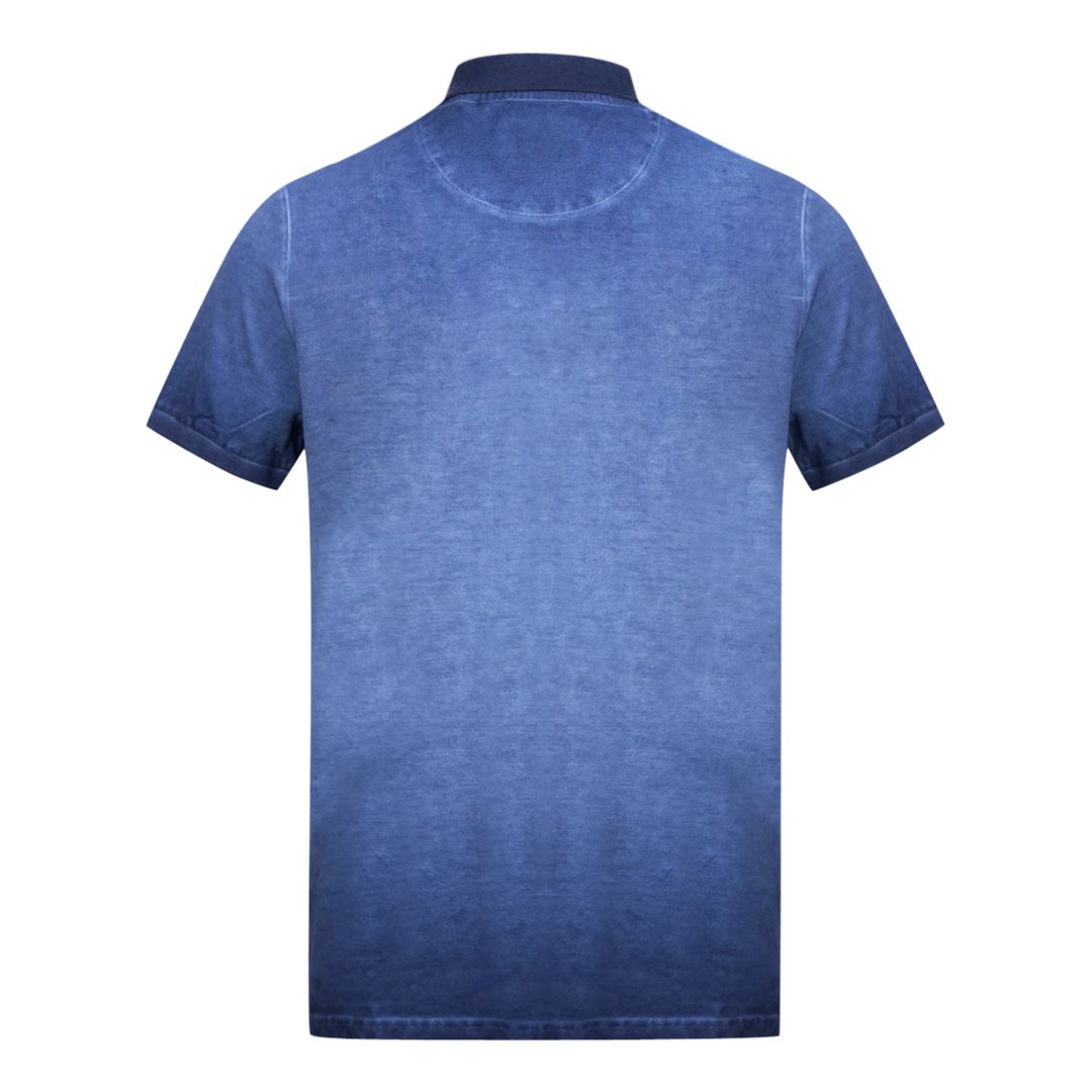 Tintenwasch-Poloshirt aus Baumwolle