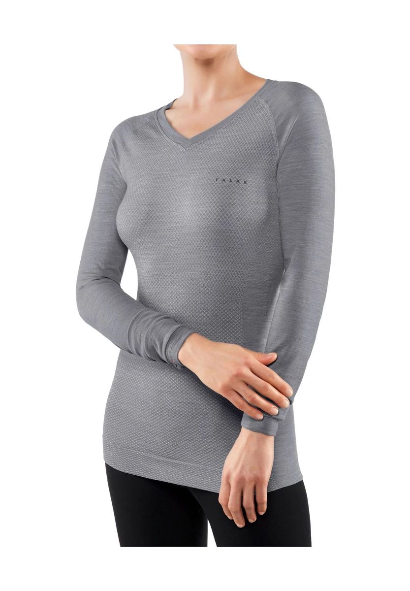 Langarmshirt aus Merinowollmischung