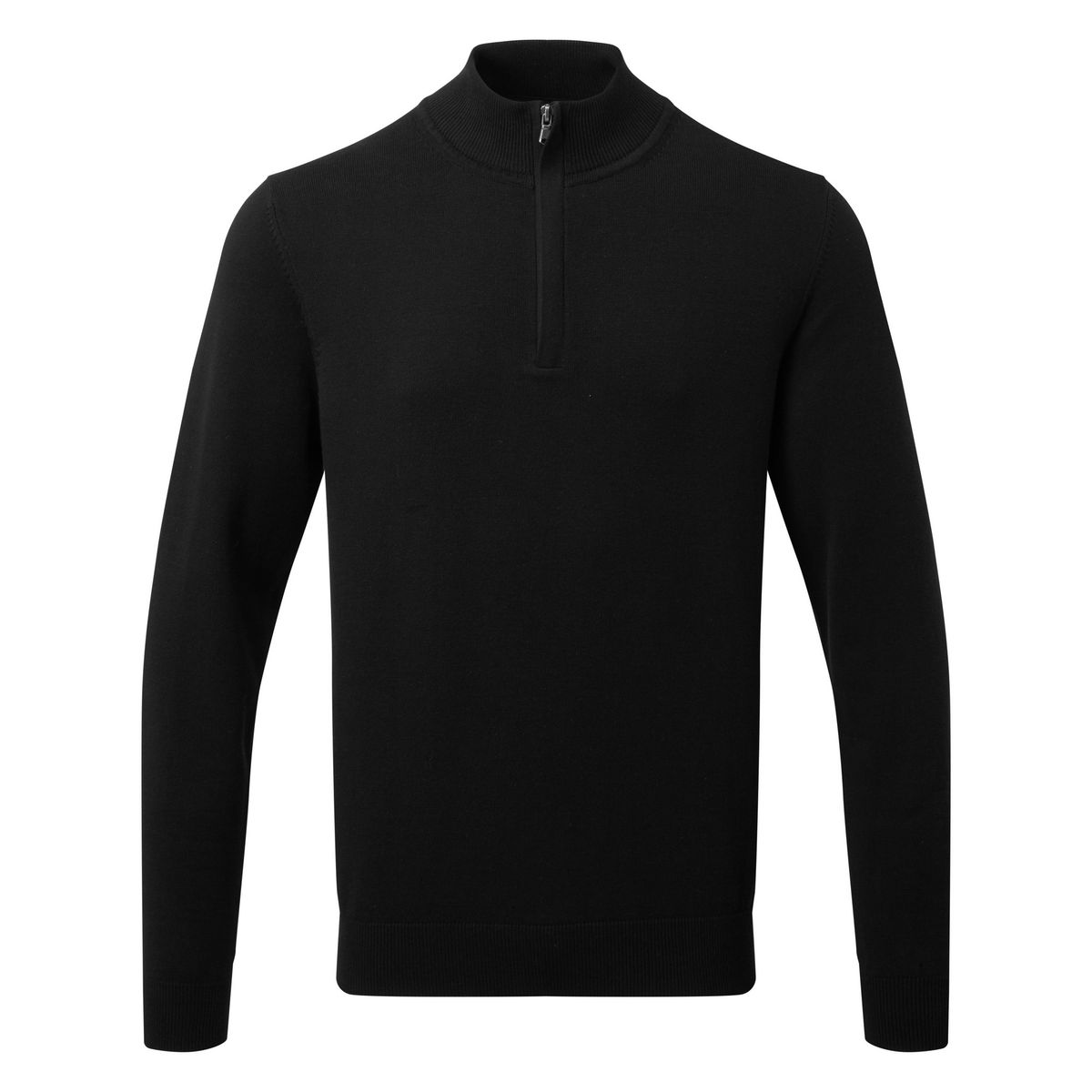 Herren Sweatshirt mit Baumwollmischung und Reißverschluss