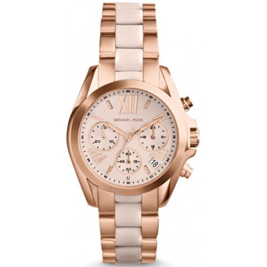 Roségoldfarbene Chronograph Damenuhr
