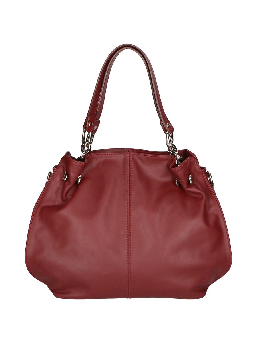 Bordeaux Leder Schultertasche