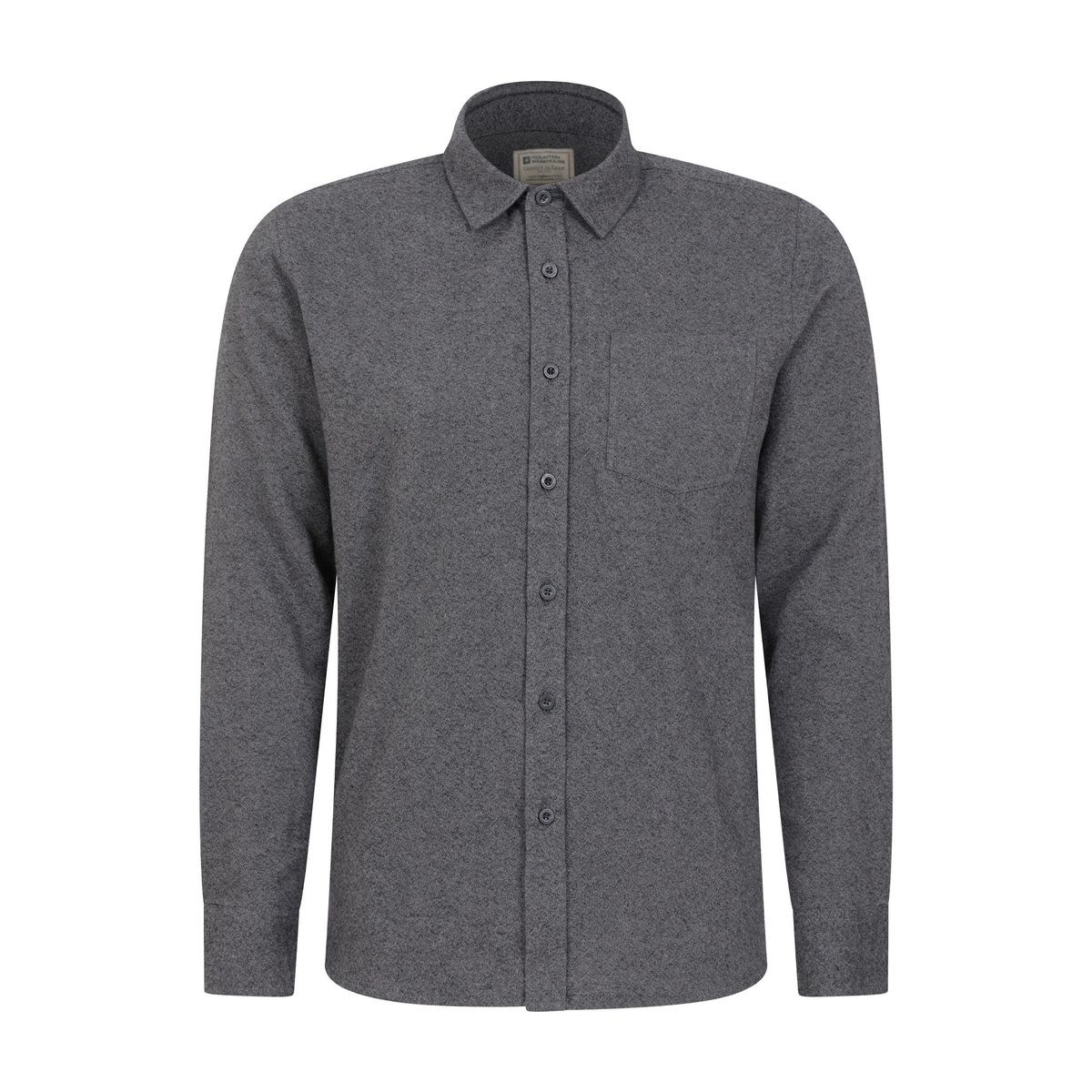 Herren Langarm Melange Hemd