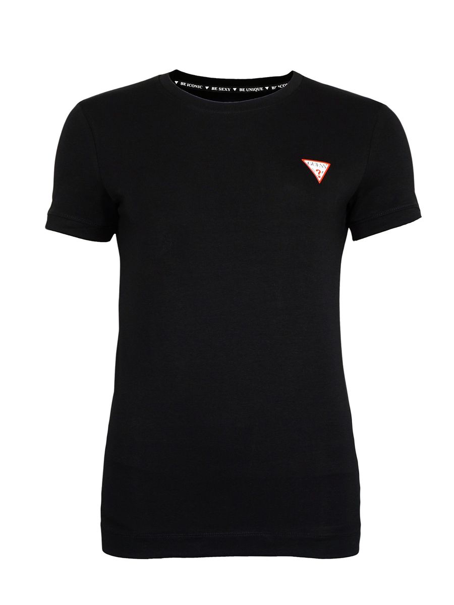 Klassisches T-Shirt mit Logo und normaler Passform