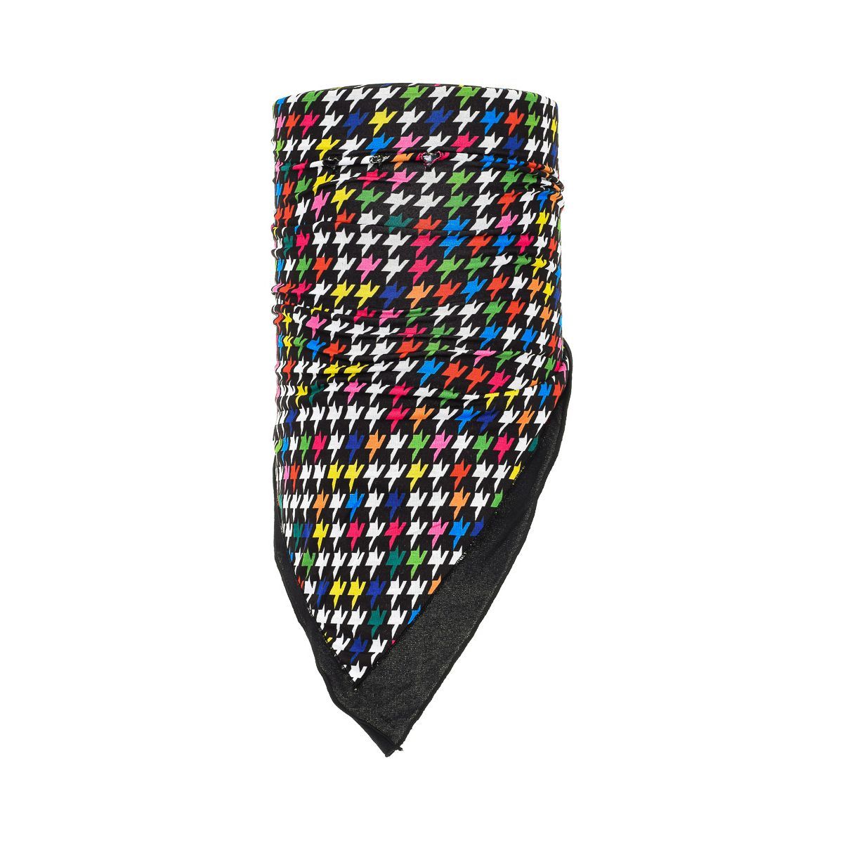 Wendbares Fleece-Bandana mit Hahnentrittmuster