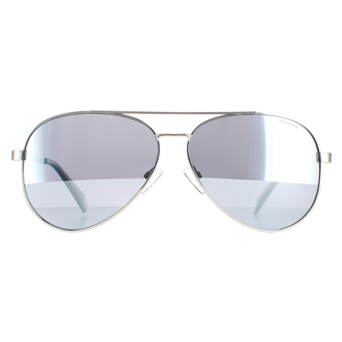 Silber verspiegelte Aviator-Sonnenbrille