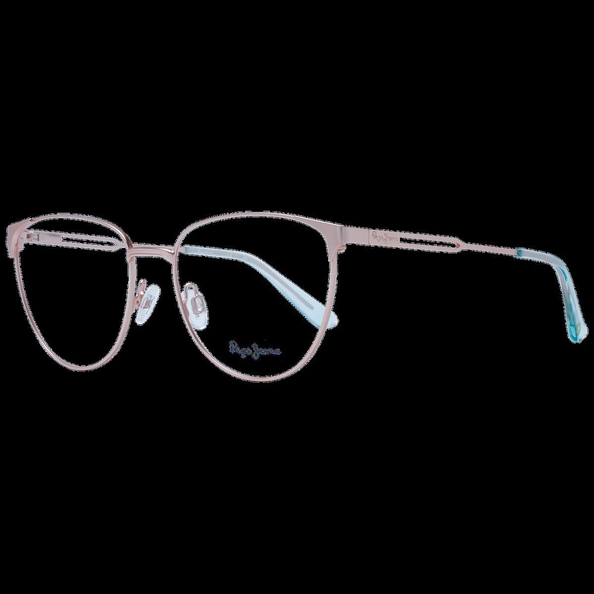 Cat-Eye-Brille aus Roségold-Metall