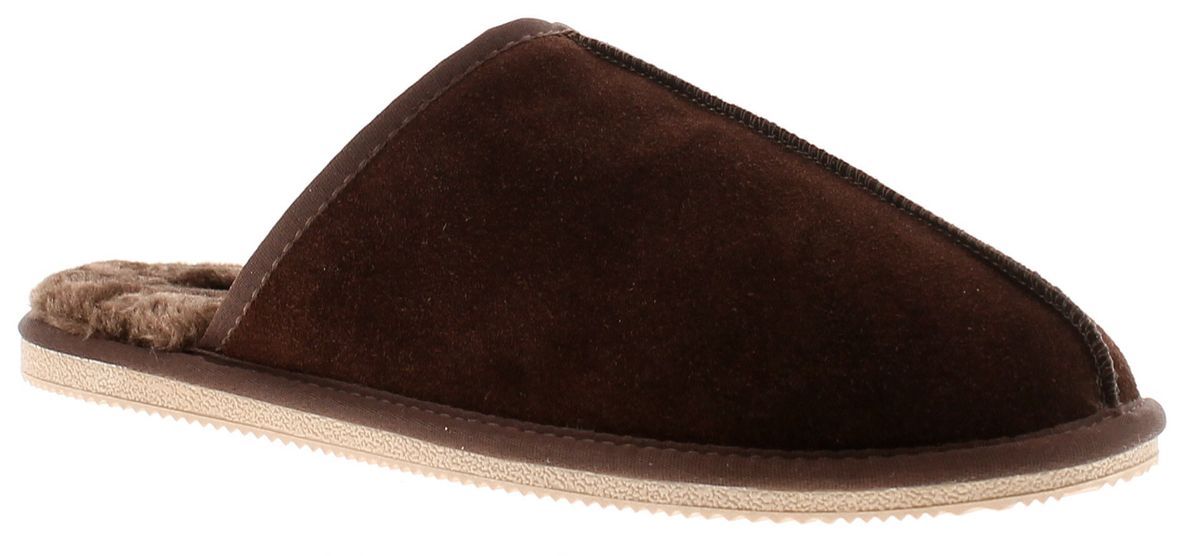 Hush Puppies Coady Wildleder Herren Hausschuhe In Braun