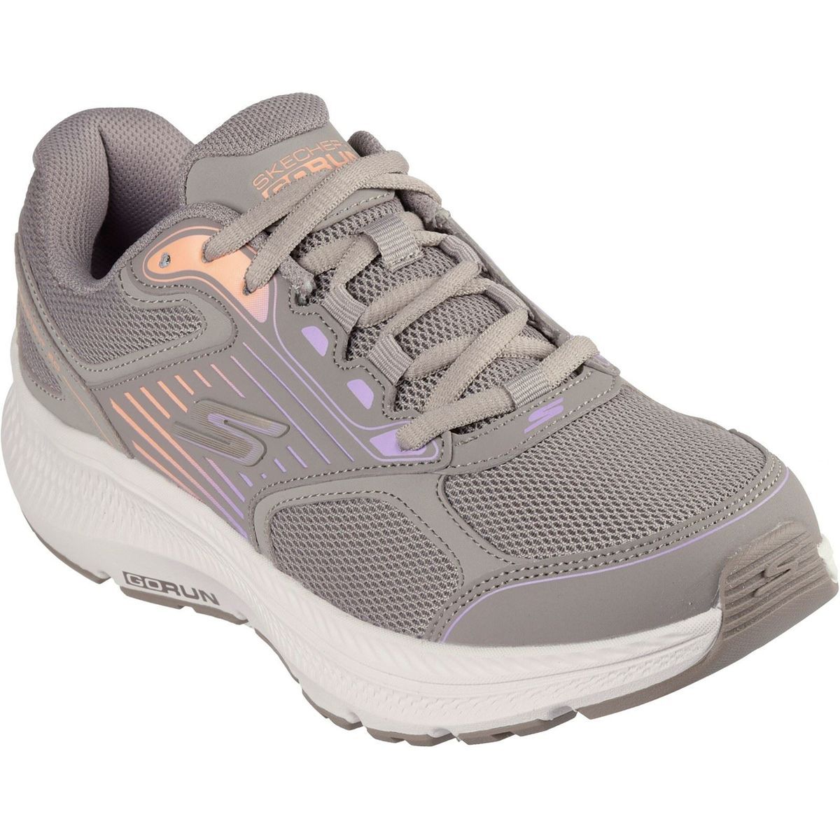 Skechers GO RUN Consistent 2.0 Advantage Leder Damen Taupe/Multi Turnschuhe