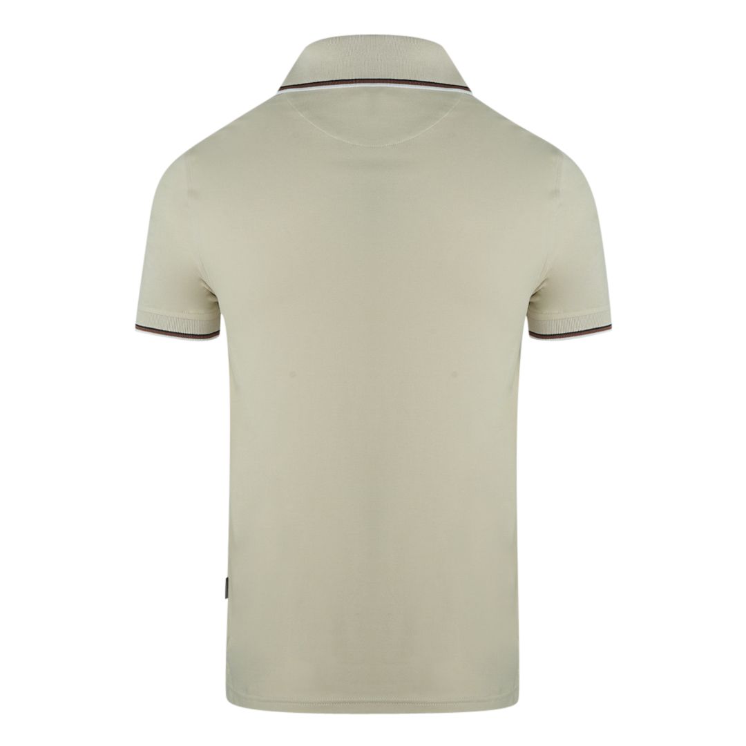 Kurzärmeliges Poloshirt mit Kontraststreifen