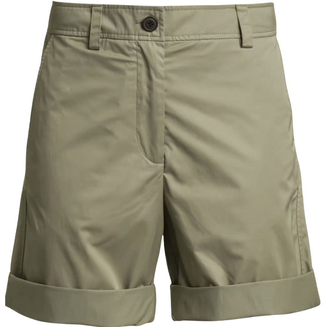 Maßgeschneiderte Twillshorts mit Umschlag