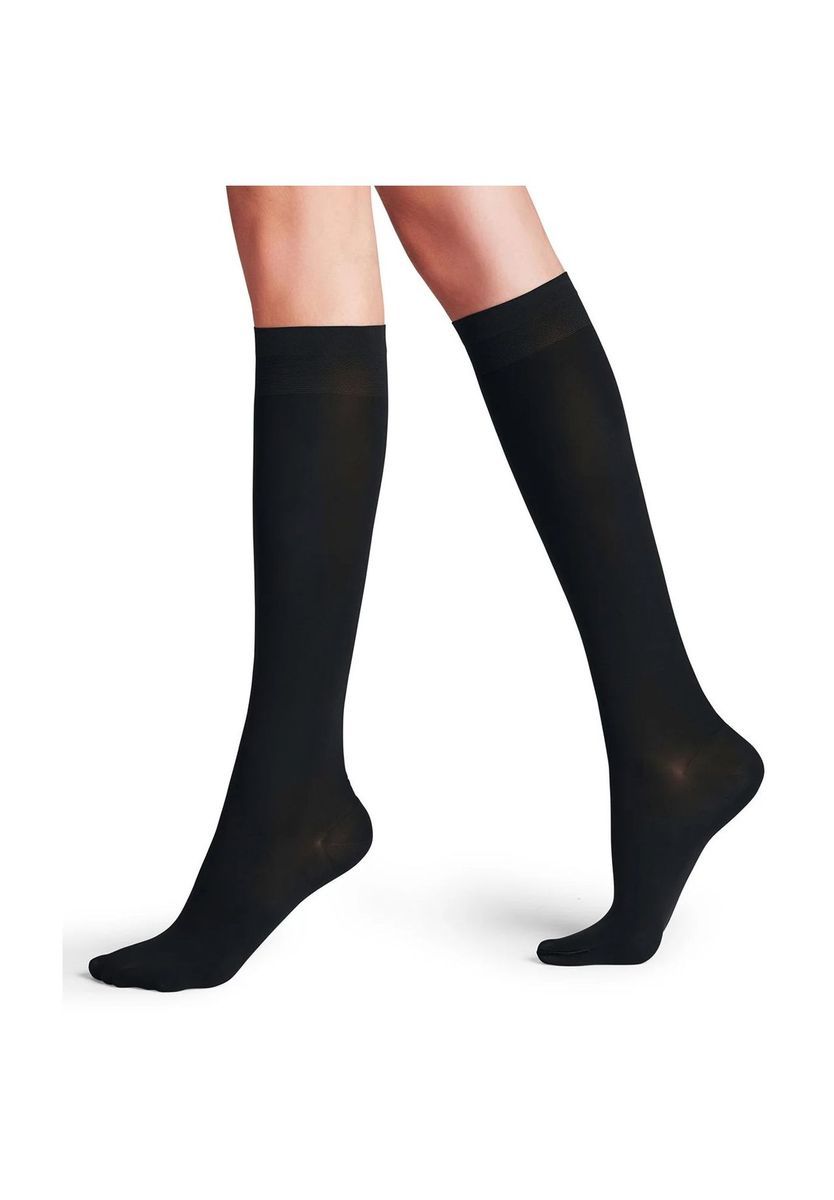 Klassische schwarze Kniestrümpfe