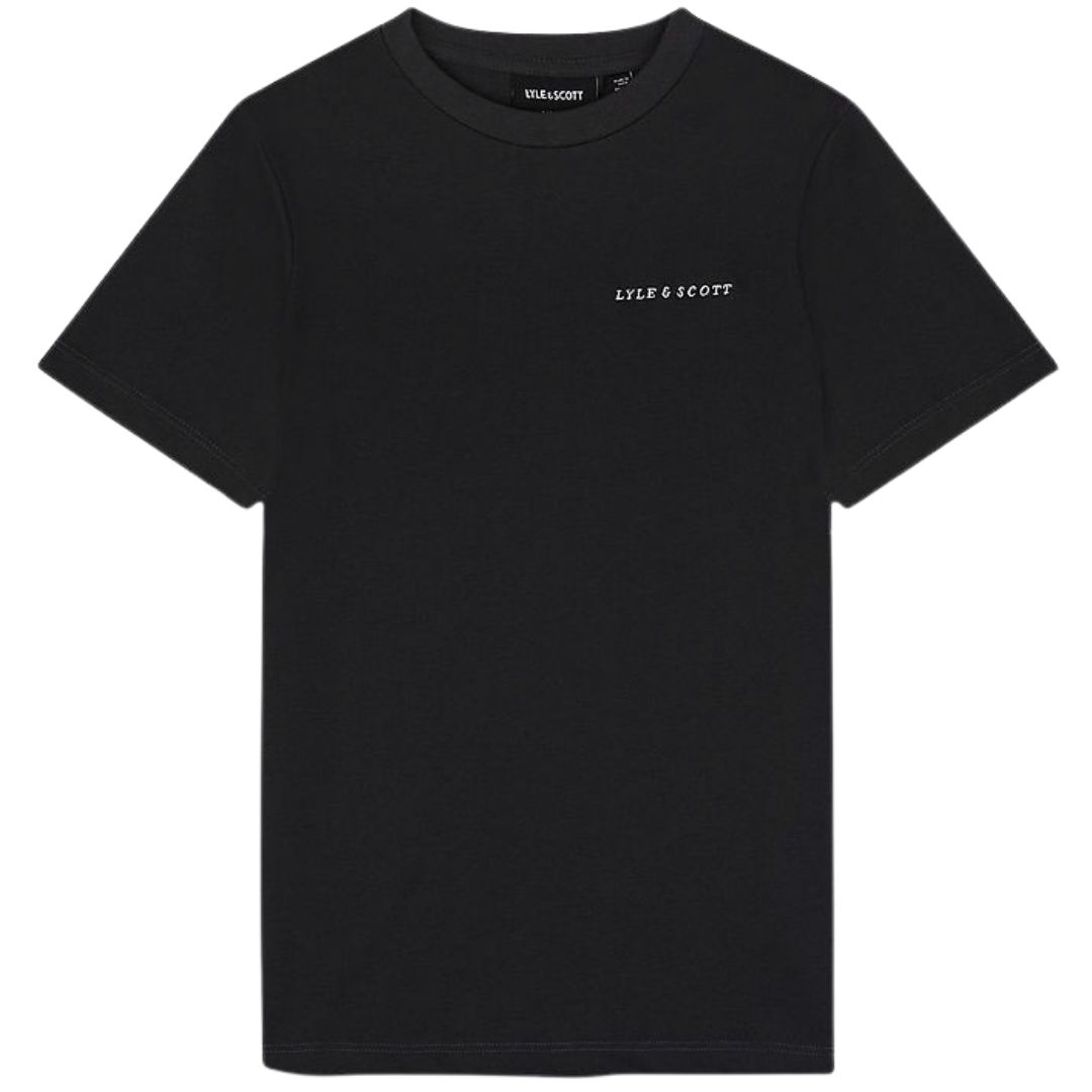 Klassisches T-Shirt mit Logo-Stickerei