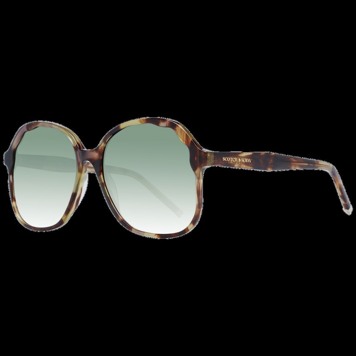 Übergroße Butterfly-Sonnenbrille mit Schildpattrahmen