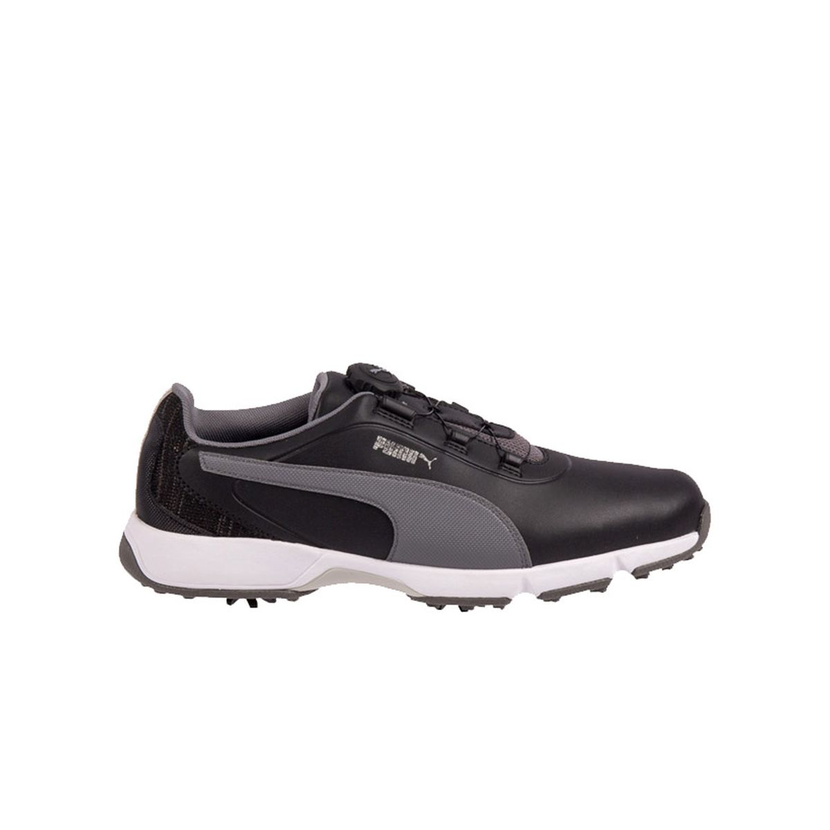Herren Golfschuh aus schwarzem Leder