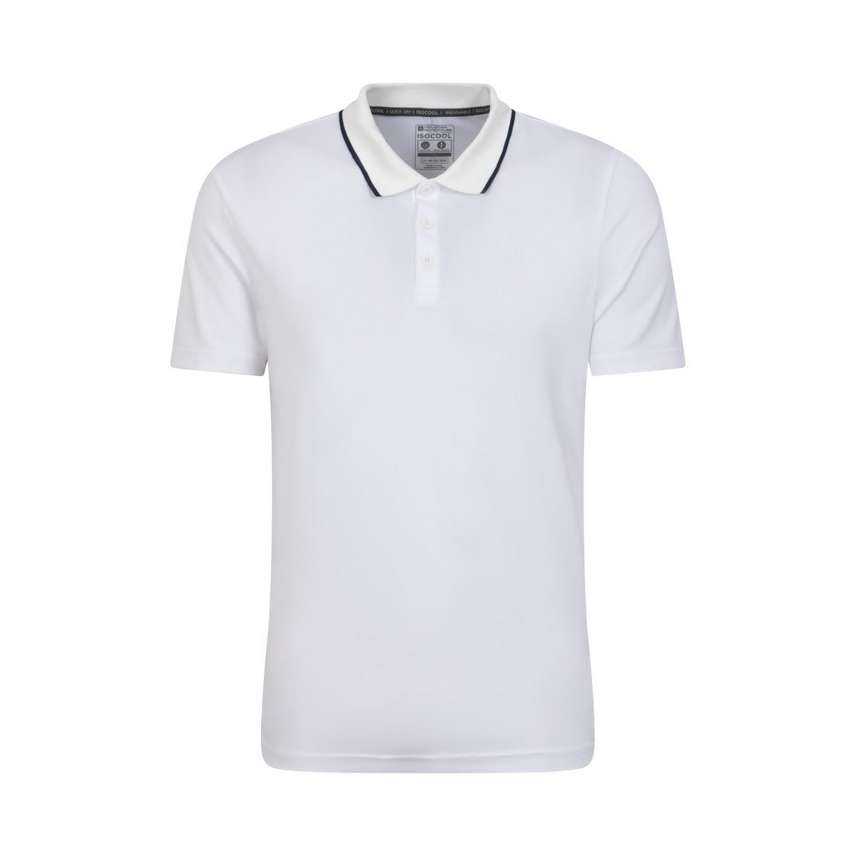Herren Poloshirt Uni Weiß