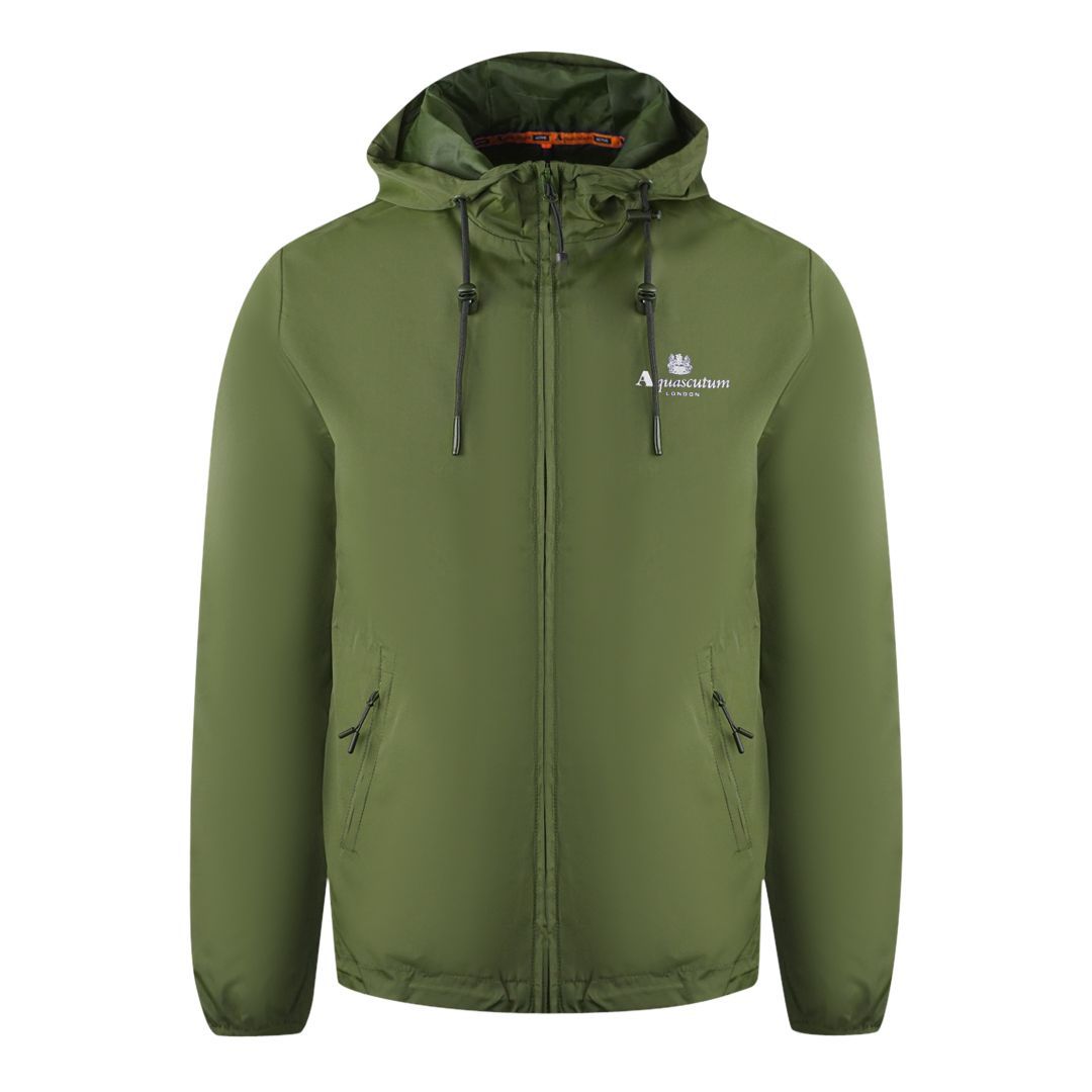 Armeegrüne aktive Windbreaker Jacke