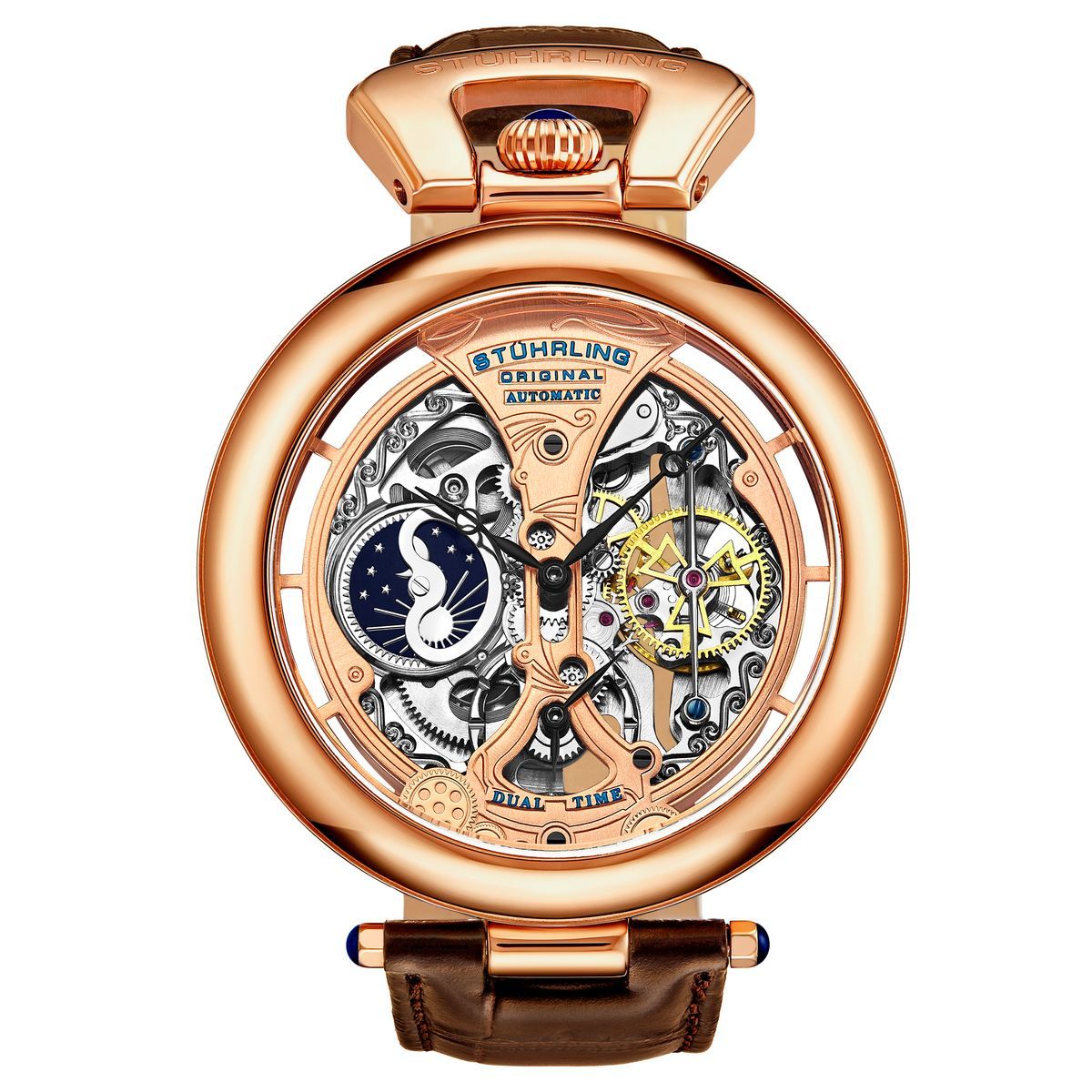 Roségold Skelett Automatikuhr