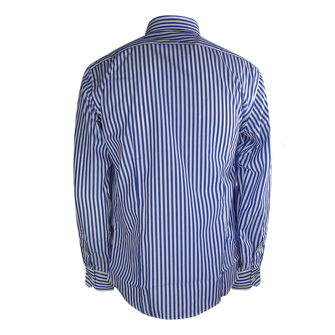 Gestreiftes Button-Down-Hemd mit Logo