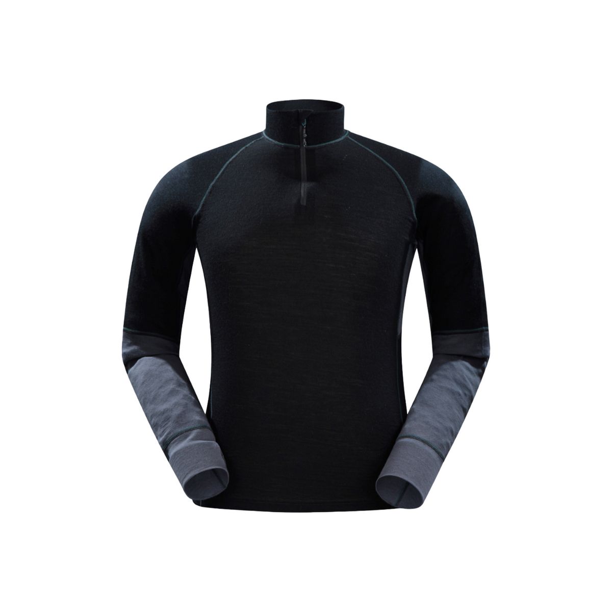 Mountain Warehouse - "Ultra" Base Layer Oberteil Reißverschluss für Herren (Schwarz)