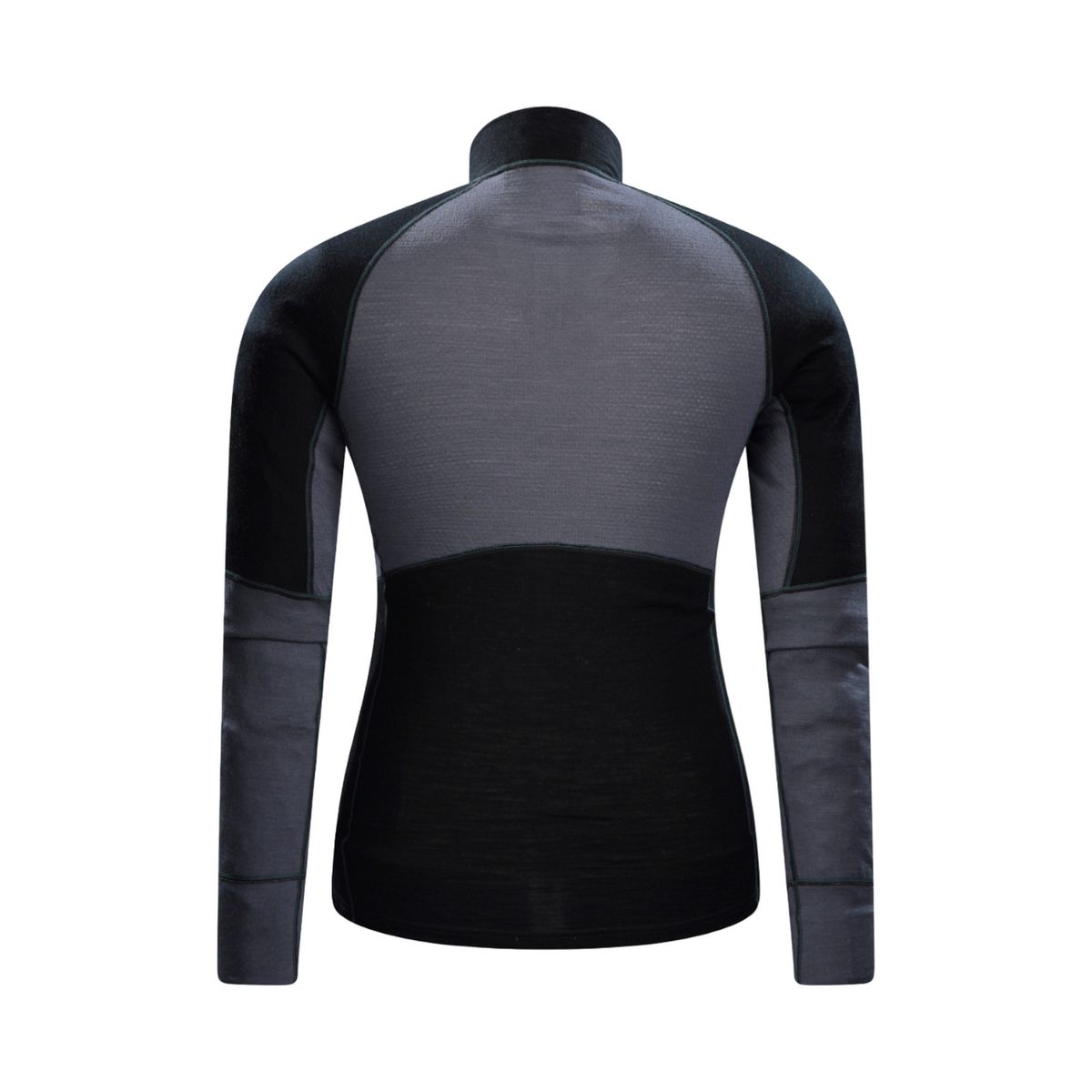 Merino-Baselayer mit Halbreißverschluss