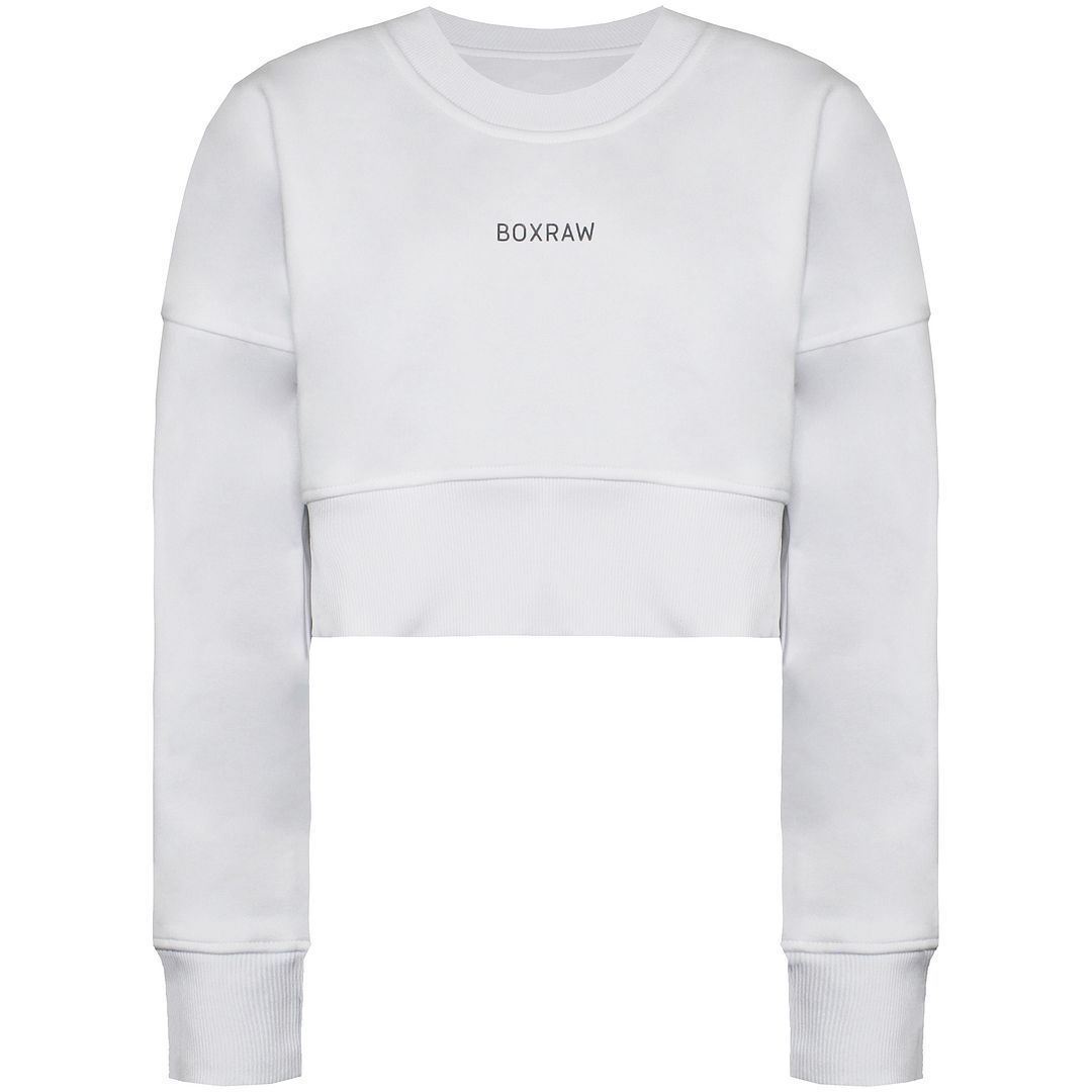 Damen Crop Langarm Sweatshirt